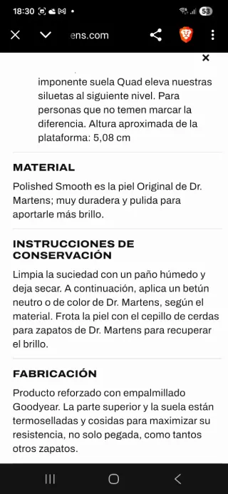 Botas Dr. Martens Blancas