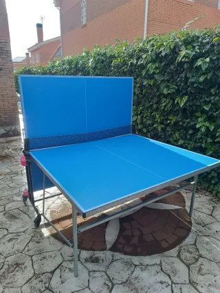 Mesa de ping pong azul