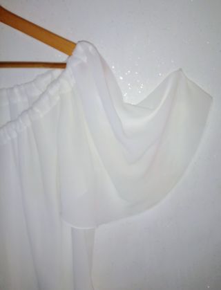 Camisa blanca escotada talla xl
