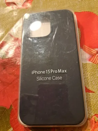 Funda iPhone 15 Pro Max Azul Marino Silicona