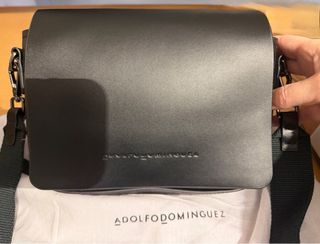 Bolso Adolfo Dominguez Piel Negro Nuevo