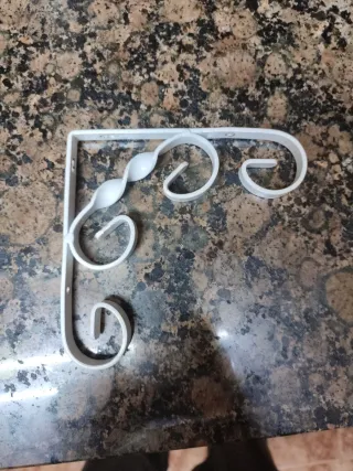 Escuadra decorativa blanca 23 X 23cm 13 escuadras