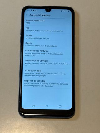 LG K40s 32GB Negro