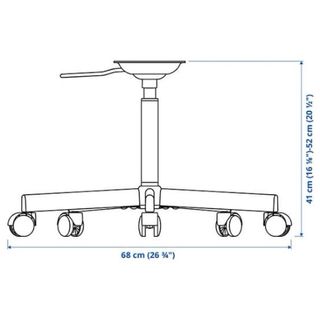 Silla de escritorio ÖRFÄLL negra