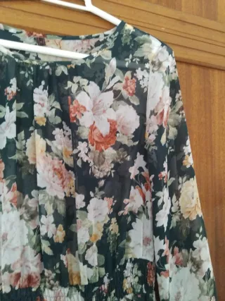 Vestido largo boho floral