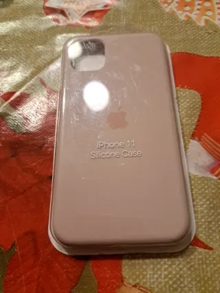Funda iPhone 11 Silicona Rosa Pastel