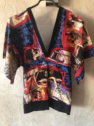 Camiseta Desigual Talla S Multicolor