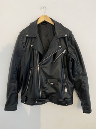 Cazadora Biker Negra