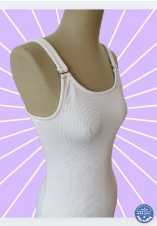 Vestido Y2K ajustado blanco