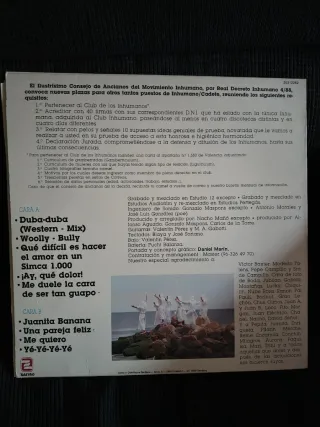 Vinilo Los Inhumanos 30 Hombres Solos