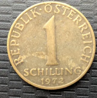 Moneda 1 Schilling Austria 1972