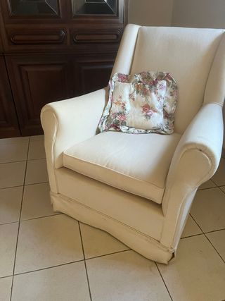 poltrona bianca