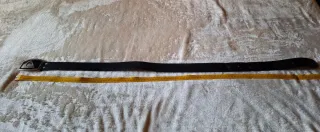 Cintura Quiksilver vintage nera con fibbia logo