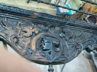 Perchero paragüero neorrenacentista siglo XlX