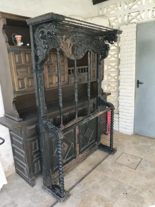 Perchero paragüero neorrenacentista siglo XlX