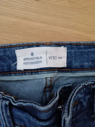 Pantalón vaquero Springfield hombre azul