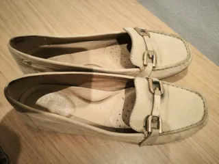 Zapatos planos Geox mujer beige