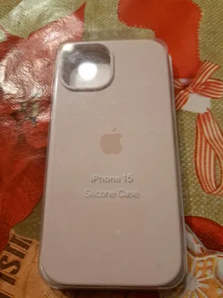 Funda iPhone 15 Rosa Pastel Silicona Apple