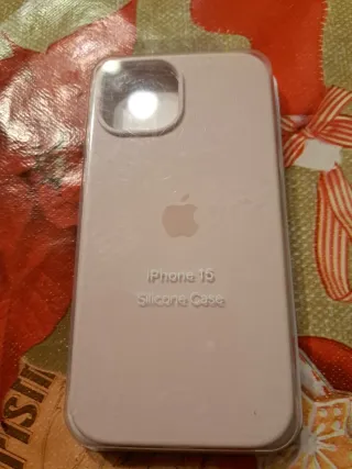 Funda iPhone 15 Rosa Pastel Silicona Apple