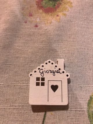 Decorazione casa in legno con nome Giorgia