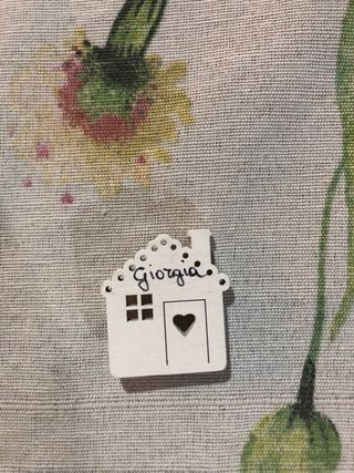 Decorazione casa in legno con nome Giorgia