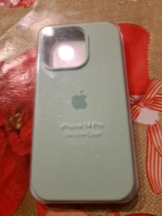 Funda iPhone 14 Pro Verde Pastel Silicona