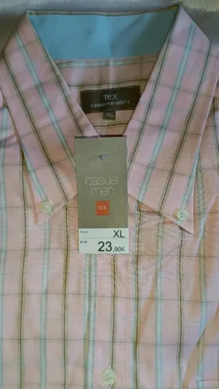 Camisa de cuadros hombre XL