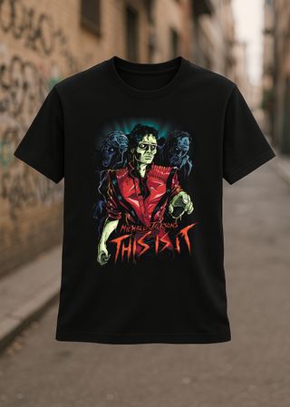 Camiseta Michael Jackson This Is It Negra .