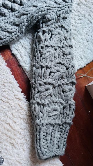 Chaqueta de punto Zara gris talla única