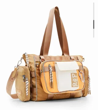Bolso Desigual Modularis Ripstop Bohol Beige Naran
