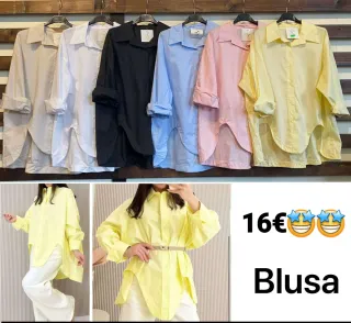 Blusa mujer manga larga oversize