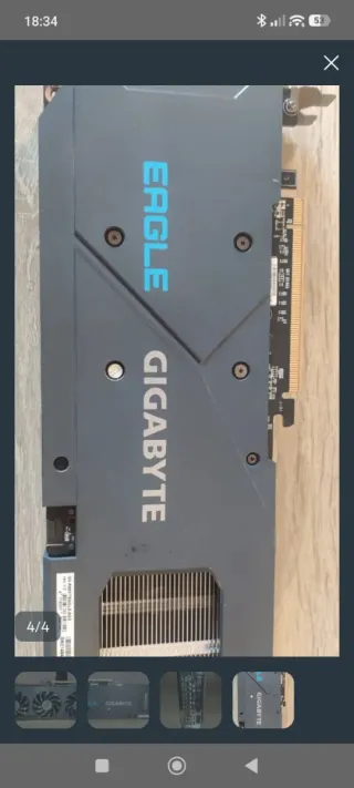 Gigabyte AMD 6600XT Tarjeta Gráfica