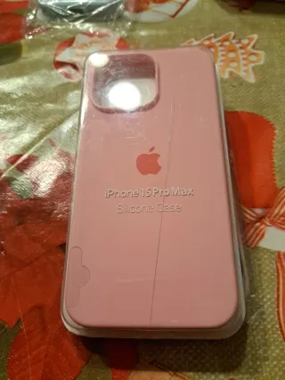 Funda iPhone 15 Pro Max Rosa Silicona