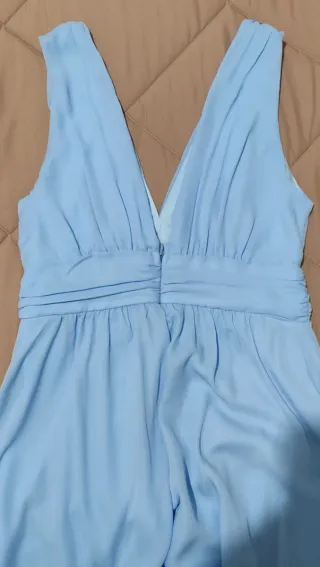 Abito lungo azzurro elegante