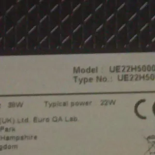 Televisión Samsung Negra