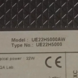 Televisión Samsung Negra
