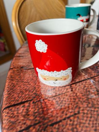 3 Tazze Felice Natale Ceramica