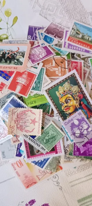 500 sellos de todo el mundo sin repetir