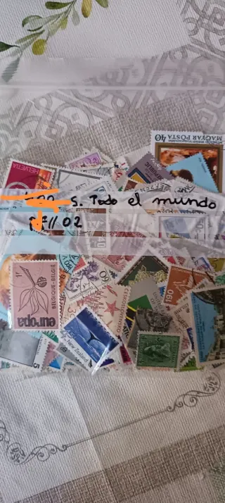 500 sellos de todo el mundo sin repetir