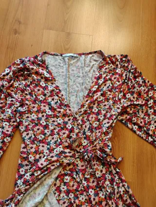 Vestido floreado manga 3/4