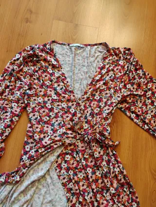 Vestido floreado manga 3/4