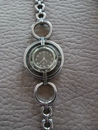 Orologio acciaio inox doppio cerchio
