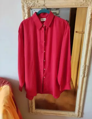 Camicia OCCHI VERDI rossa taglia L