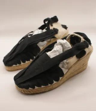 Alpargatas de esparto y goma