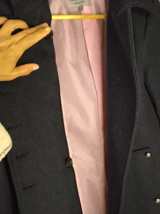 Abrigo azul marino Bariloche,estilo militar