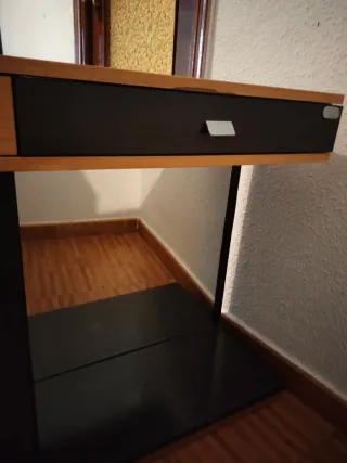 Mueble de entrada madera y metal