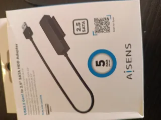 Adaptador USB 3.2 Gen1 a SATA 2.5 + Disco Duro Hit