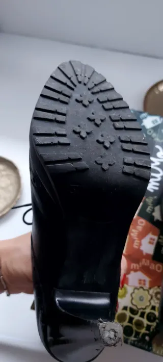 Zapatos de piel negros talla 37