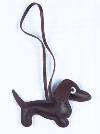 Colgante/llavero perro salchicha bolso