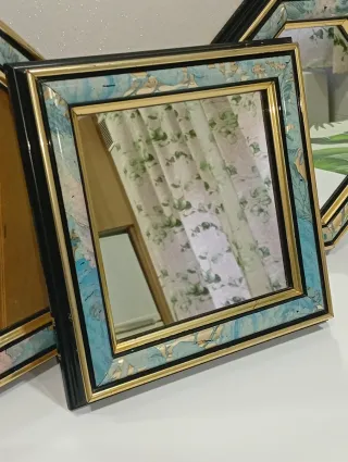 Set di 3 Specchi Vintage Anni 80/90